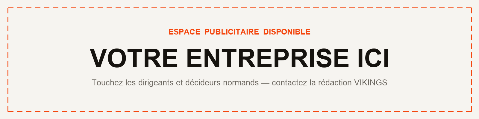 Espace publicitaire disponible — contactez la rédaction VIKINGS